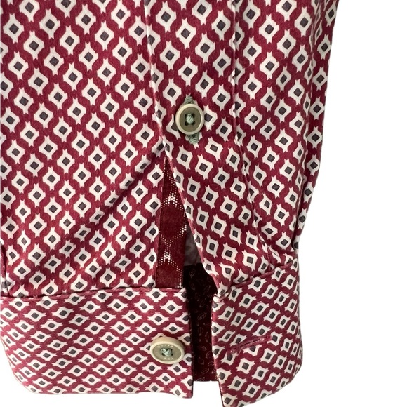 Ted Baker Long Sleeve Geometric Print Shirt - Picture 6 of 13